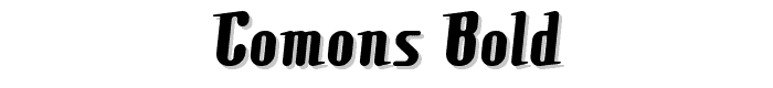 Comons Bold font